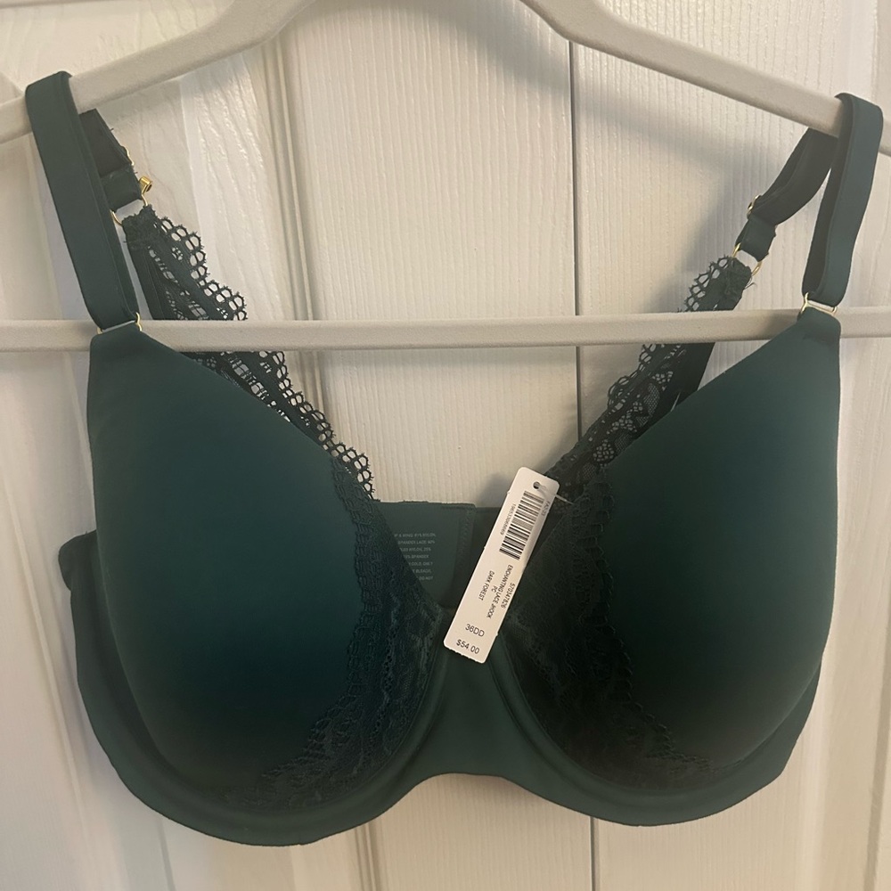 Soma Dark Green Lace Bra